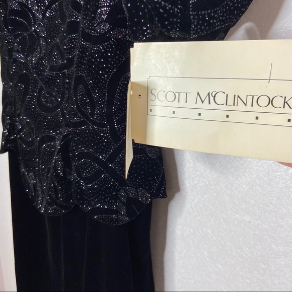 Vintage McClintock Glitter Velvet Dress - Picture 10 of 13